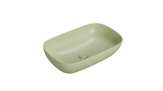 GLOBO umywalka nablatowa 60 × 38 cm Lime