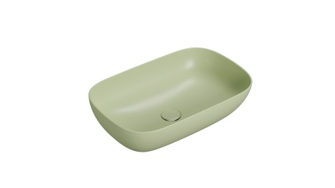 GLOBO umywalka nablatowa 60 × 38 cm Lime