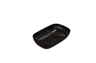 GLOBO umywalka nablatowa 60 × 38 cm Portoro Nero