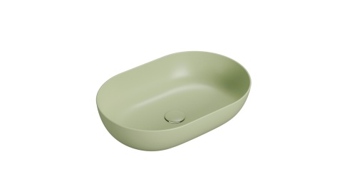 GLOBO umywalka nablatowa 60 × 41 cm Lime