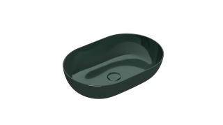 GLOBO umywalka nablatowa 60 × 41 cm Verde mare