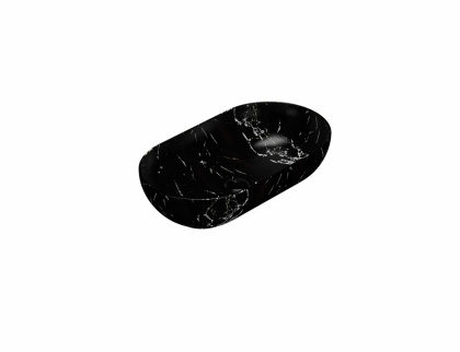 GLOBO umywalka nablatowa 65×36 cm Portoro Nero