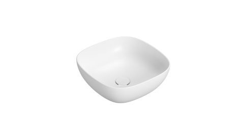 GLOBO umywalka nablatowa 42 × 42 cm Bianco Opaco
