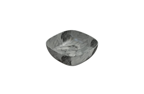 GLOBO umywalka nablatowa 42 × 42 cm Arabescato Grigio