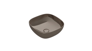 GLOBO umywalka nablatowa 42 × 42 cm Ottone antico