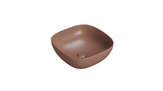 GLOBO umywalka nablatowa 42 × 42 cm Mattone