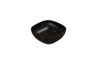 GLOBO umywalka nablatowa 42 × 42 cm Portoro Nero