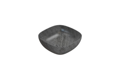 GLOBO umywalka nablatowa 42 × 42 cm Striato Grigio