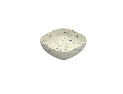 GLOBO umywalka nablatowa 45 × 45 cm Graniglia Beige