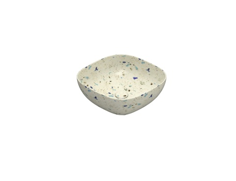GLOBO umywalka nablatowa 45 × 45 cm Graniglia Beige