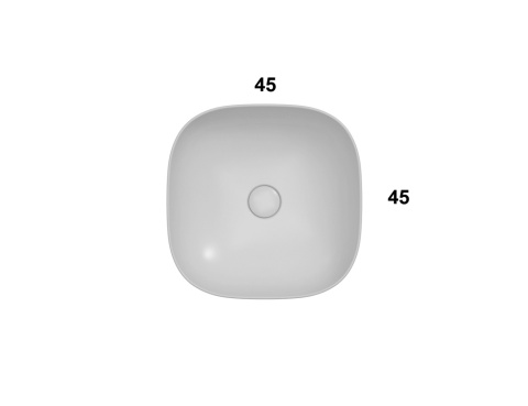 GLOBO umywalka nablatowa 45 × 45 cm Portoro Marrone