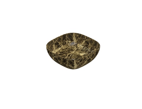 GLOBO umywalka nablatowa 45 × 45 cm Portoro Marrone