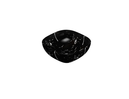 GLOBO umywalka nablatowa 45 × 45 cm Portoro Nero