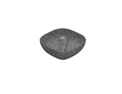 GLOBO umywalka nablatowa 45 × 45 cm Striato Grigio