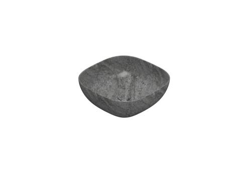 GLOBO umywalka nablatowa 45 × 45 cm Striato Grigio