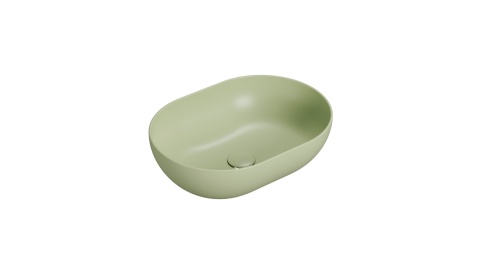 GLOBO umywalka nablatowa 50 × 36 cm Lime