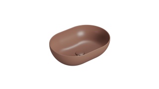 GLOBO umywalka nablatowa 50 × 36 cm Mattone