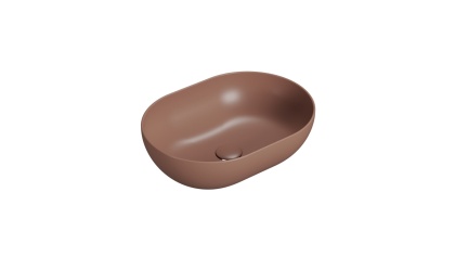 GLOBO umywalka nablatowa 50 × 36 cm Mattone