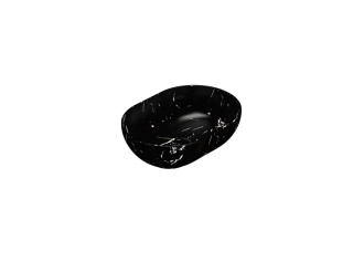 GLOBO umywalka nablatowa 50 × 36 cm Portoro Nero