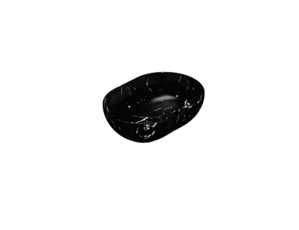 GLOBO umywalka nablatowa 50 × 36 cm Portoro Nero
