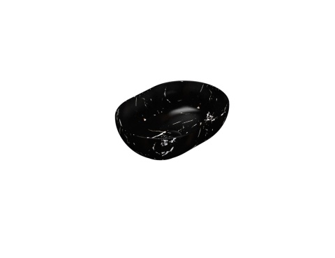 GLOBO umywalka nablatowa 50 × 36 cm Portoro Nero