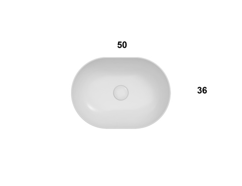 GLOBO umywalka nablatowa 50 × 36 cm Catrame