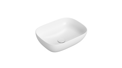 GLOBO umywalka nablatowa 50 × 38 cm Bianco Opaco