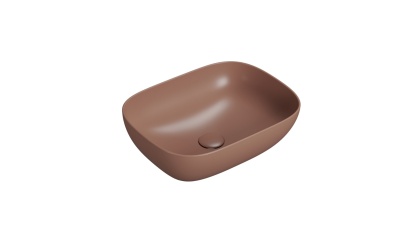 GLOBO umywalka nablatowa 50 × 38 cm Mattone