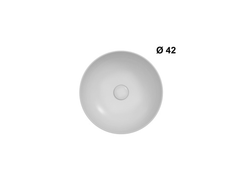 GLOBO umywalka nablatowa Ø42 cm Cachemire