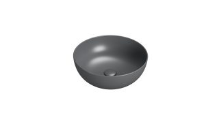 GLOBO umywalka nablatowa Ø42 cm Smoke