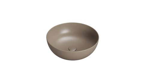 GLOBO umywalka nablatowa Ø45 cm Castagno