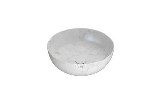 GLOBO umywalka nablatowa Ø45 cm Marmo di Carrara