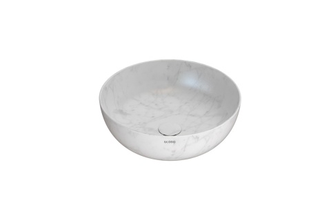 GLOBO umywalka nablatowa Ø45 cm Marmo di Carrara