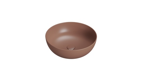 GLOBO umywalka nablatowa Ø45 cm Mattone