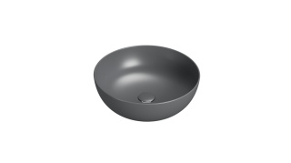 GLOBO umywalka nablatowa Ø45 cm Smoke