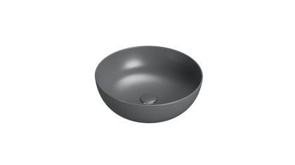 GLOBO umywalka nablatowa Ø45 cm Smoke