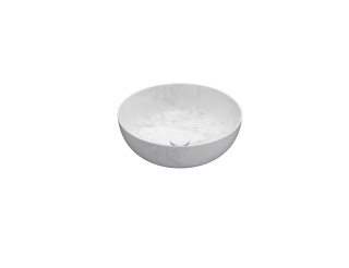 GLOBO umywalka nablatowa Ø48 cm Marmo di Carrara