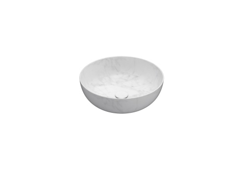 GLOBO umywalka nablatowa Ø48 cm Marmo di Carrara