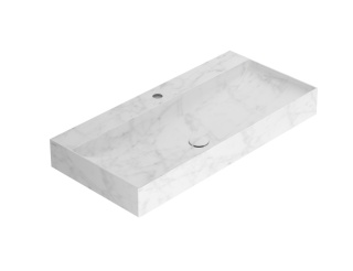 GLOBO umywalka 100 × 47 cm Marmo di Carrara