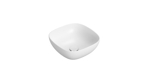 GLOBO umywalka nablatowa 38 × 38 cm Bianco Opaco