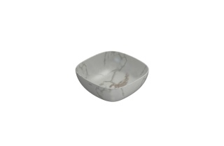 GLOBO umywalka nablatowa 38 × 38 cm Arabescato Chiaro