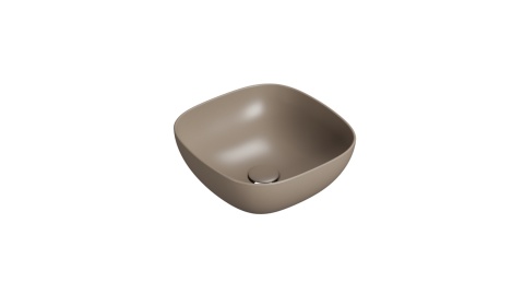 GLOBO umywalka nablatowa 38 × 38 cm Castagno