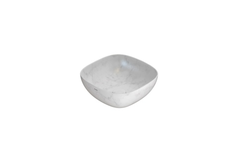 GLOBO umywalka nablatowa 38 × 38 cm Marmo di Carrara
