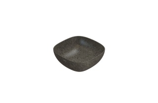 GLOBO umywalka nablatowa 38 × 38 cm Peperino Grigio