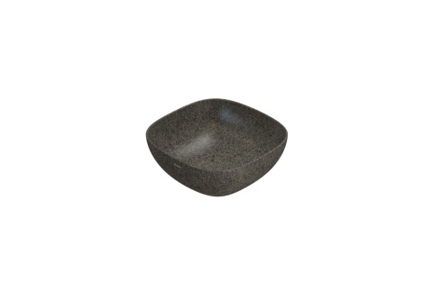 GLOBO umywalka nablatowa 38 × 38 cm Peperino Grigio