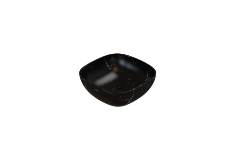 GLOBO umywalka nablatowa 38 × 38 cm Portoro Nero