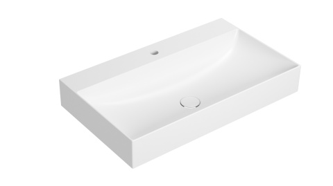 GLOBO umywalka nablatowa 80 × 47 cm Bianco Opaco