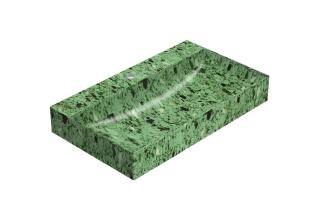 GLOBO umywalka nablatowa 80 × 47 cm Graniglia Verde