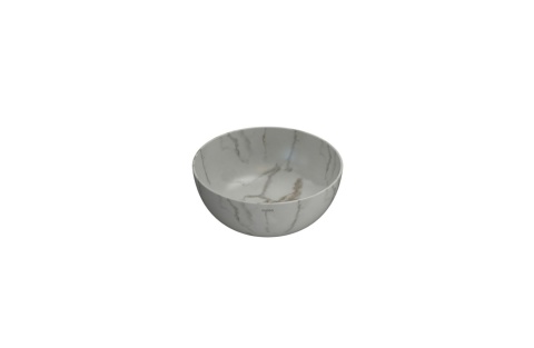 GLOBO umywalka nablatowa Ø37 cm Arabescato Chiaro