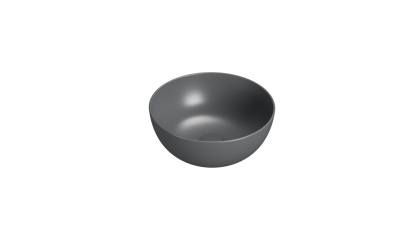 GLOBO umywalka nablatowa Ø37 cm Smoke